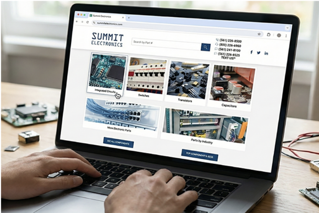 someone searching the Summit Electronics website for obsolete electronic components.