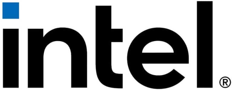 The new logo for Intel.