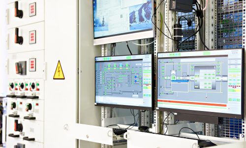 Screens monitoring and control of technological processes