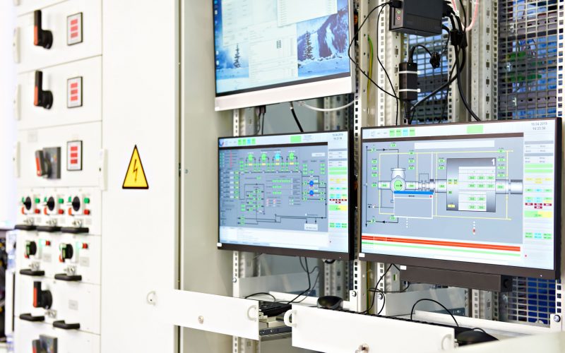 Screens monitoring and control of technological processes